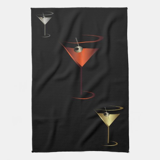 Bar Handtuch - Martini-Cocktail-Party (Vertikal)