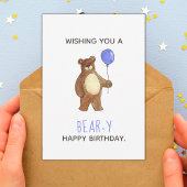 Bär Happy Birthday Flat Card