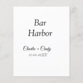 Bar Harbor Junggeselinnen-Abschied Hochzeit von Br (Rückseite)