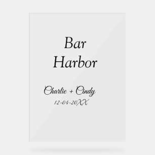 Bar Harbor Junggeselinnen-Abschied Hochzeit von Br Acrylschild
