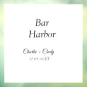 Bar Harbor Junggeselinnen-Abschied Hochzeit von Br Fensteraufkleber (Blatt 3)