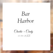 Bar Harbor Junggeselinnen-Abschied Hochzeit von Br Fensteraufkleber (Blatt 2)