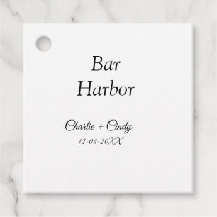 Bar Harbor Junggeselinnen-Abschied Hochzeit von Br Geschenkanhänger