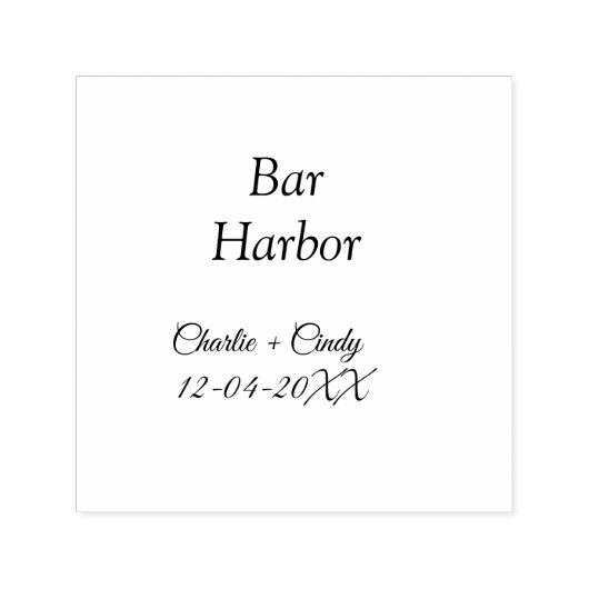 Bar Harbor Junggeselinnen-Abschied Hochzeit von Br Permastempel (Design)