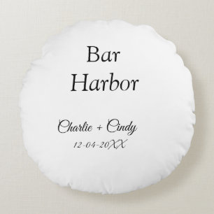 Bar Harbor Junggeselinnen-Abschied Hochzeit von Br Rundes Kissen