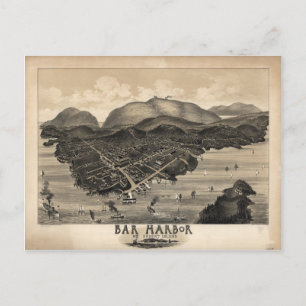 Bar Harbor, Maine 1886 Postkarte