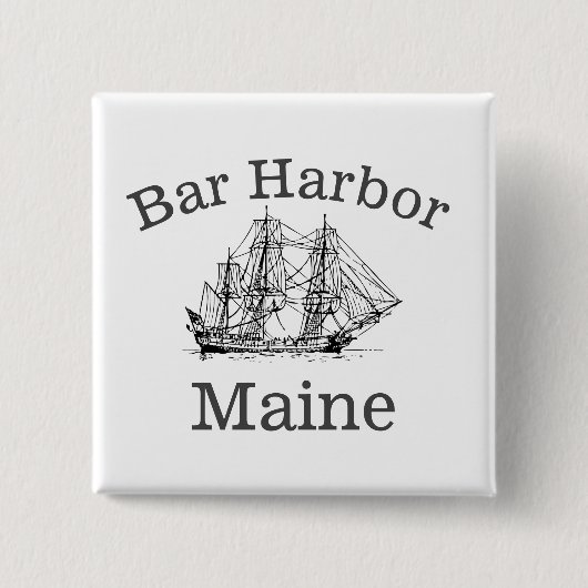 Bar Harbor Maine Button (Vorderseite)