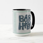 Bar Harbor Maine Denim Tasse (VorderseiteRechts)