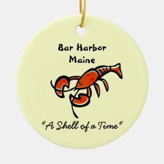 Bar Harbor Maine Hummer Keramik Ornament
