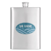 Bar Harbor Maine im Freien Flachmann (Vorderseite)