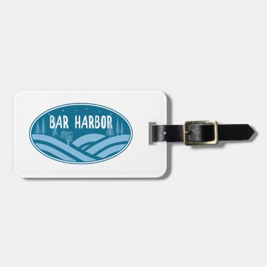 Bar Harbor Maine im Freien Gepäckanhänger (Vorderseite horizontal)