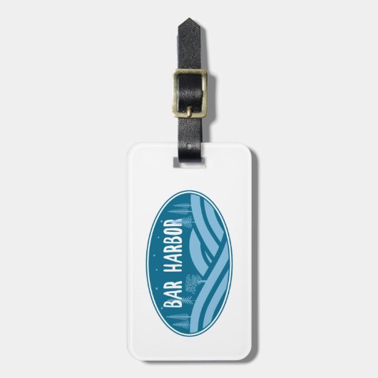 Bar Harbor Maine im Freien Gepäckanhänger (Vorderseite vertikal)