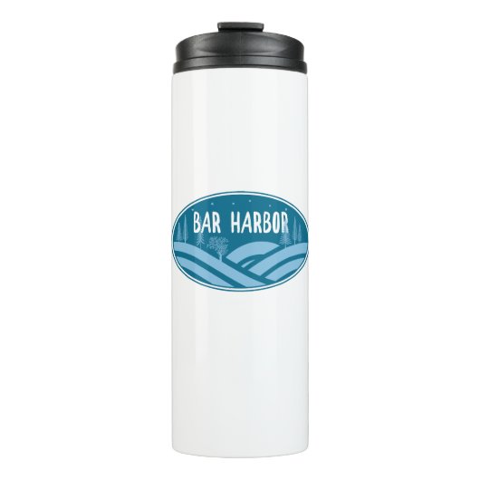 Bar Harbor Maine im Freien Thermosbecher (Vorderseite)
