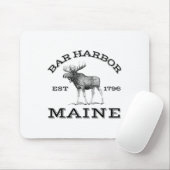 Bar Harbor Maine Moose Hiking Outdoors Acadia Nati Mousepad (Mit Mouse)