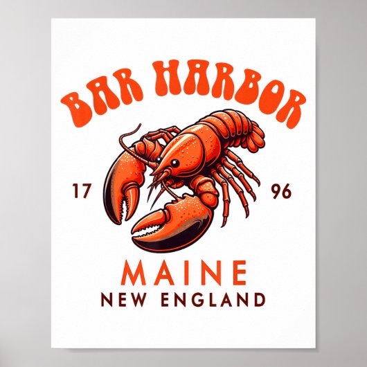 Bar Harbor Maine New England Travel Funny Bar Harb Poster (Vorne)