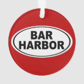Bar Harbor Maine Ornament (Rückseite)