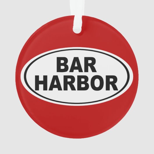 Bar Harbor Maine Ornament (Rückseite)