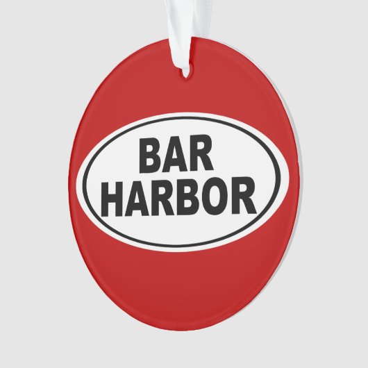 Bar Harbor Maine Ornament (Vorderseite)