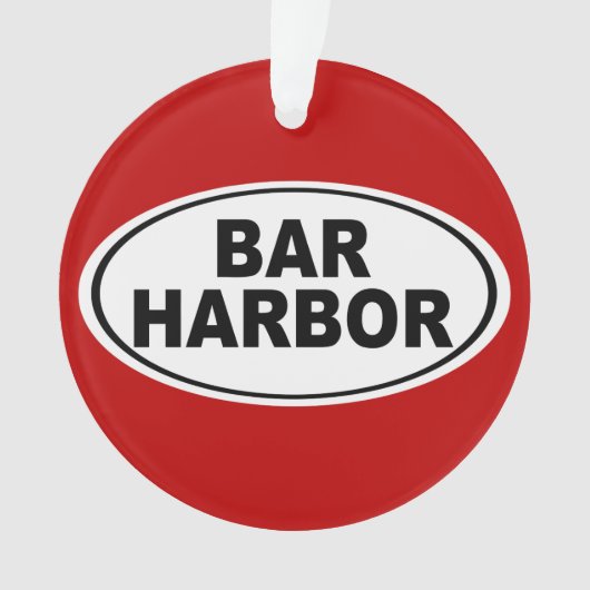 Bar Harbor Maine Ornament (Vorderseite)