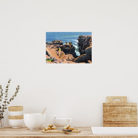 Bar Harbor Maine Thunder Hole Poster (Küche)