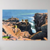 Bar Harbor Maine Thunder Hole Poster (Vorne)