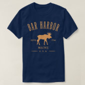 Bar Harbor Maine USA mit Elche Design Souvenir T-Shirt (Design vorne)