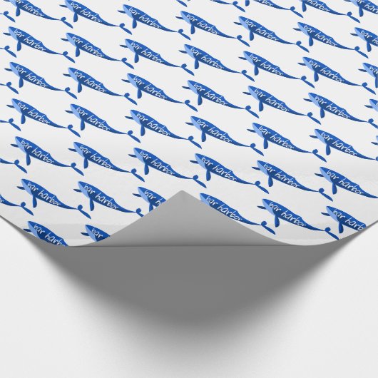 Bar Harbor Maine Whale Geschenkpapier (Ecke)