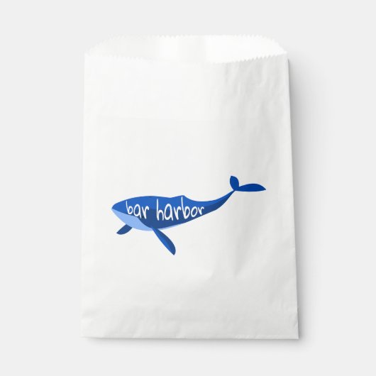 Bar Harbor Maine Whale Geschenktütchen (Vorderseite)
