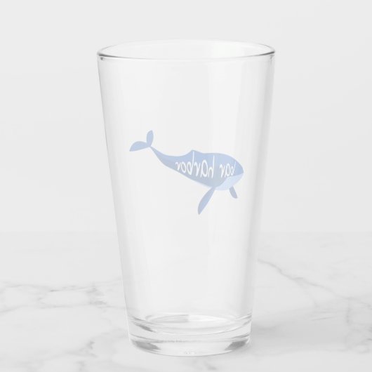 Bar Harbor Maine Whale Glas (Rückseite)