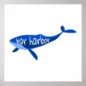 Bar Harbor Maine Whale Poster (Vorne)