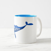Bar Harbor Maine Whale Zweifarbige Tasse (VorderseiteRechts)