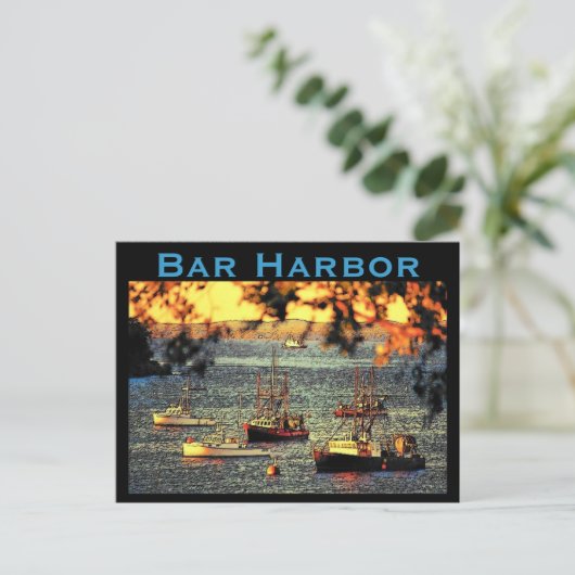 Bar Harbor Postcard Postkarte (Stehend Vorderseite)