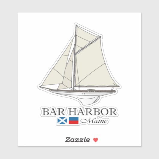 Bar Harbor (SB) Aufkleber (Blatt)