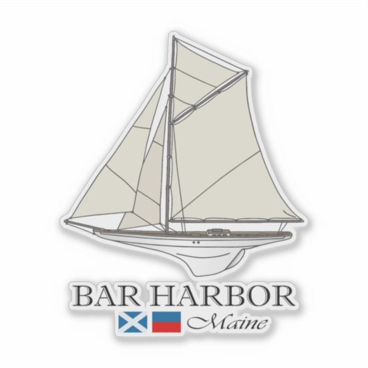Bar Harbor (SB) Aufkleber (Vorderseite)