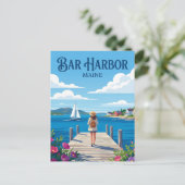Bar Harbor USA Postkarte (Stehend Vorderseite)