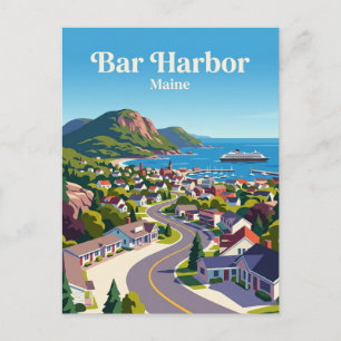 Bar Harbor USA Postkarte