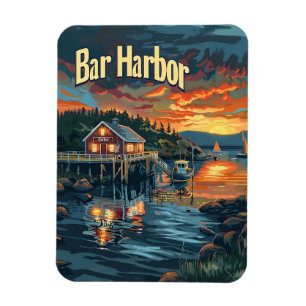 Bar Harbor Vintage Magnet