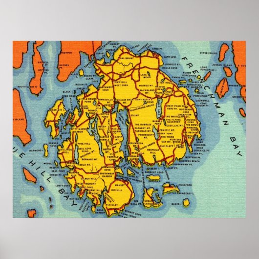 Bar Harbour - Acadia Park Poster (Vorne)