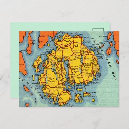 Bar Harbour - Acadia Park Postkarte (Vorne/Hinten)