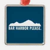 Bar Harbour bitte Ornament Aus Metall (Vorne)