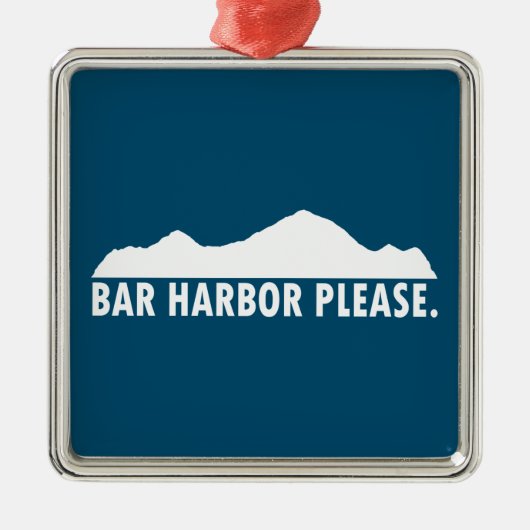 Bar Harbour bitte Ornament Aus Metall (Vorne)