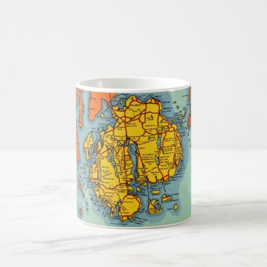 Bar Harbour - Insel der Wüste Kaffeetasse (Mittel)