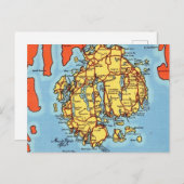 Bar Harbour - Insel der Wüste Postkarte (Vorne/Hinten)