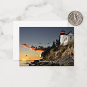 Bar Harbour, landschaftliches Foto Maine Mitteilungskarte (Vorderseite/Rückseite Beispiel)