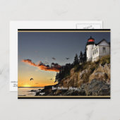 Bar Harbour, landschaftliches Foto Maine Postkarte (Vorne/Hinten)