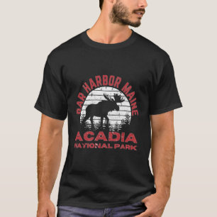 Bar Harbour Maine Acadia Nationalpark Elche T-Shirt