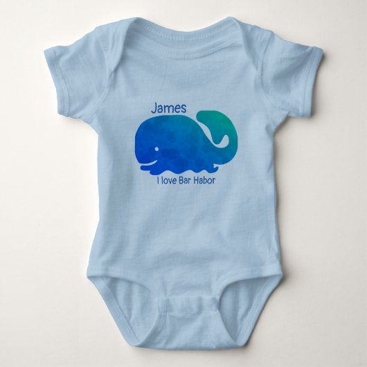 Bar Harbour Maine Baby Bodysuit Baby Strampler (Vorderseite)