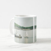 Bar Harbour Maine Boote Kaffeetasse (Vorderseite Links)