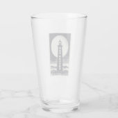 Bar Harbour Maine Lighthouse Moon Glas (Rückseite)