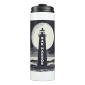 Bar Harbour Maine Lighthouse Moon Thermosbecher (Vorderseite)